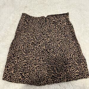 Reformation Margot Cheetah Animal Print Night Out Mini Skirt with Slit Size 0‎